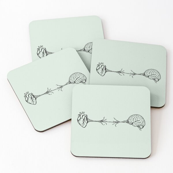Item preview, Heart and Mind Fragile Connection – Anatomical Line Art designed and sold by HipsterAnimals.