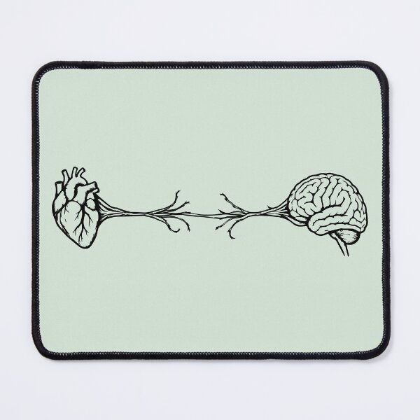 Item preview, Heart and Mind Fragile Connection – Anatomical Line Art designed and sold by HipsterAnimals.
