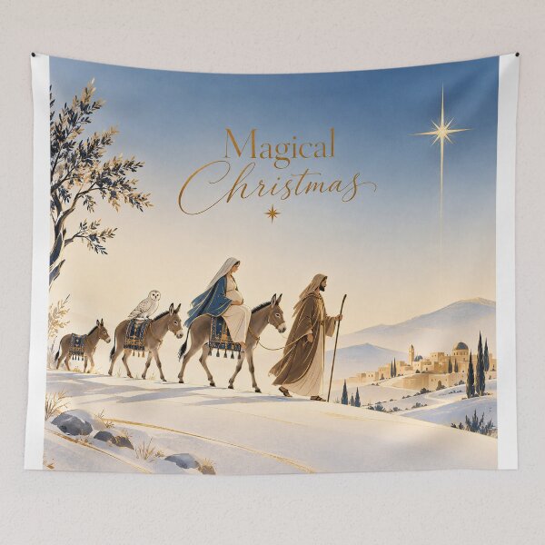 Item preview, Magical Christmas – Minimal Nativity Journey to Bethlehem designed and sold by LuluLeb.