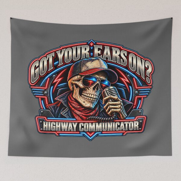 Item preview, Got Your Ears On Highway Communicator - Skeleton CB Radio Mic Art designed and sold by NomadForge.