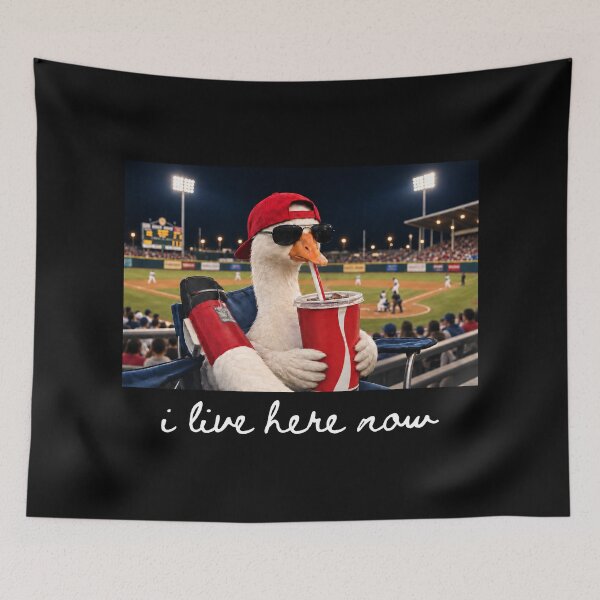 Item preview, Goose I Live Here Now Baseball Fan Funny designed and sold by TorpStore.