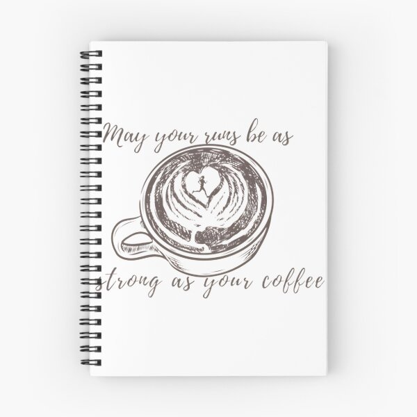 Item preview, Inspirational Running and Coffee Motivational Quote Design designed and sold by Crystal ARich.