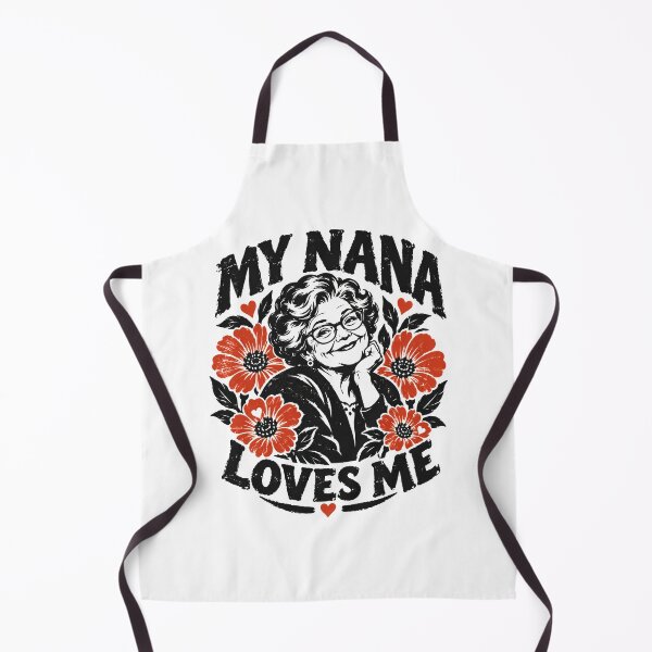 Item preview, My Nana Loves Me - Cute Vintage Floral Grandmother Design designed and sold by BumbleBloom7.