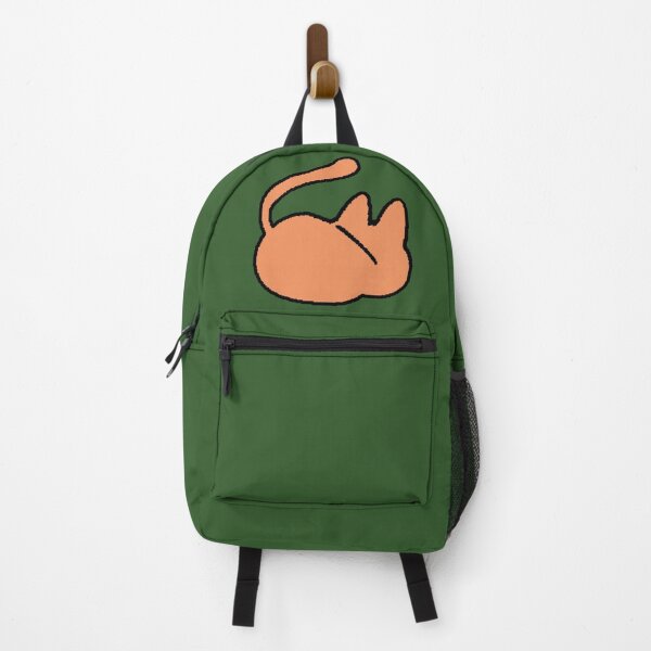 Item preview, Minimalist Orange Cat Sleeping - Cute and Kawaii Pixelated Silhouette designed and sold by AstronautMerch.