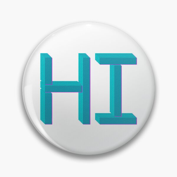 Item preview, Hi Retro 3D Greeting Typography Art designed and sold by RDproject.