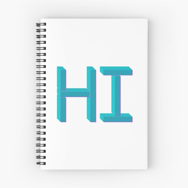 Item preview, Hi Retro 3D Greeting Typography Art designed and sold by RDproject.