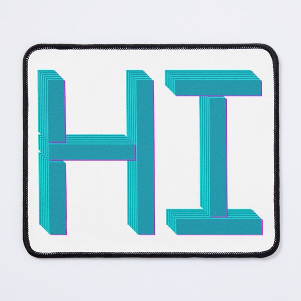 Item preview, Hi Retro 3D Greeting Typography Art designed and sold by RDproject.