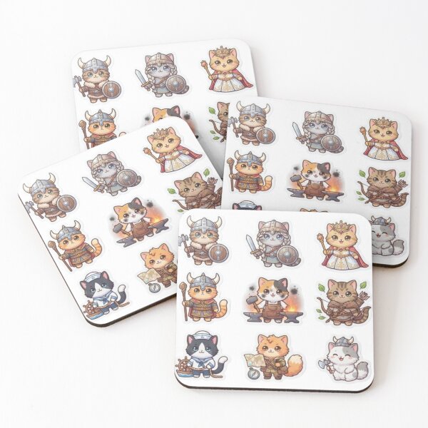 Item preview, Cute Historic Warrior Cats Pack designed and sold by PrintforDesign.