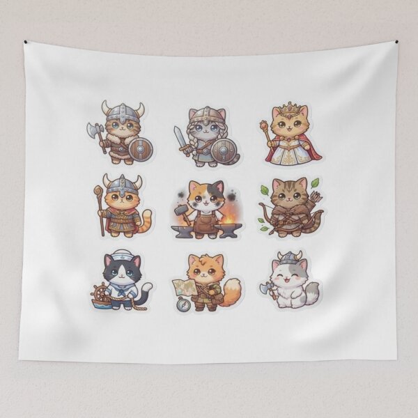 Item preview, Cute Historic Warrior Cats Pack designed and sold by PrintforDesign.