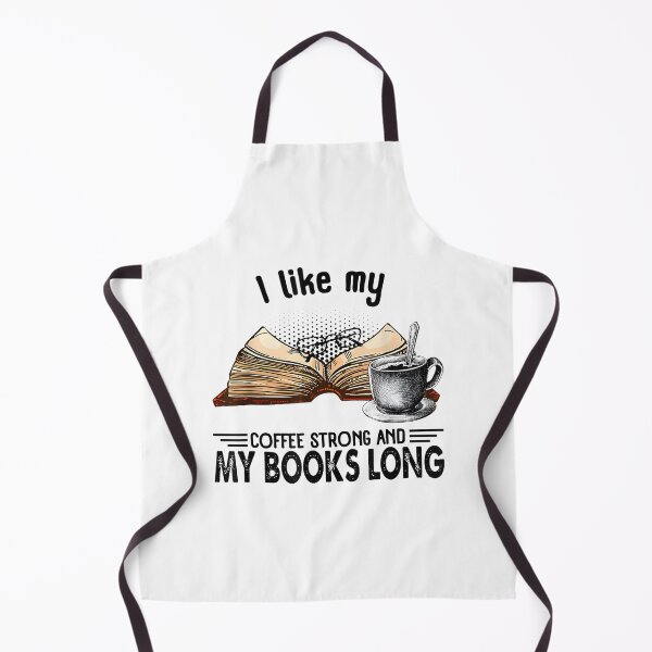 Item preview, I Like My Coffee Strong and My Books Long Funny Literary Gift Design designed and sold by Crystal ARich.
