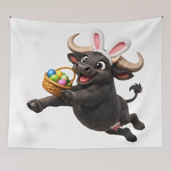Item preview, Water Buffalo Easter Basket designed and sold by Sillytoe.