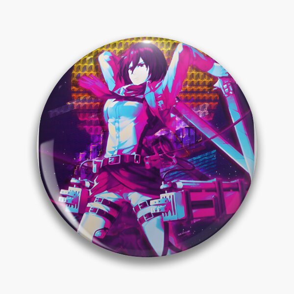 Item preview, Mikasa Ackerman Retro Style Anime Design Inspired by Attack on Titan designed and sold by Korkonne.