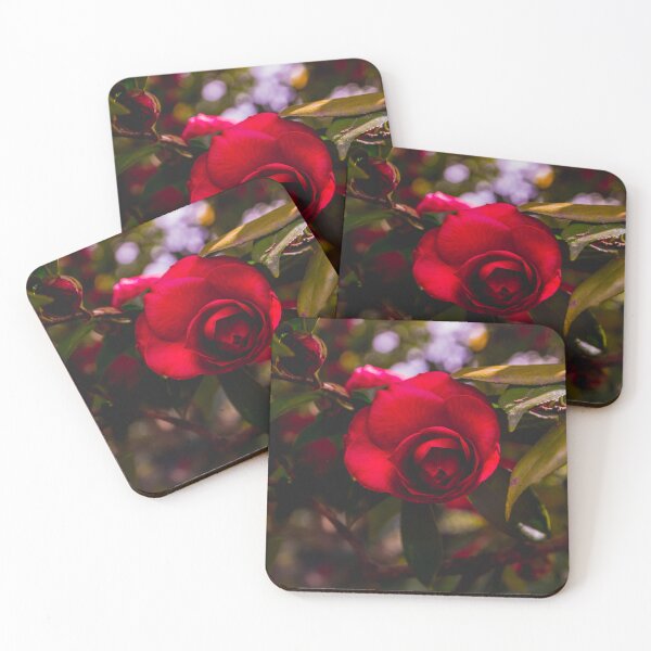Item preview, Red Camellia and Unopened Bud designed and sold by Canvix.