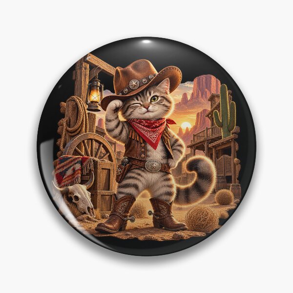 Item preview, Cowboy Cat – Wild West Adventure designed and sold by TroviTutto.