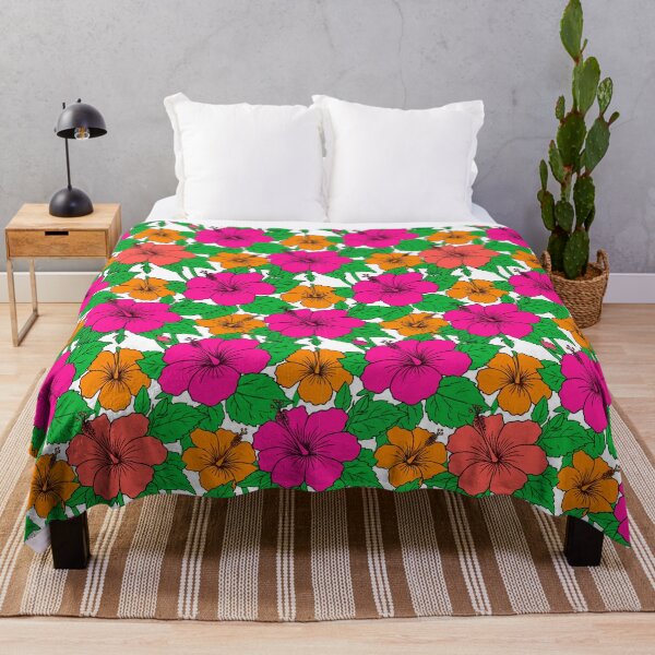 Item preview, Tropical Hibiscus Garden Seamless Pattern designed and sold by AIG - Andrei Ilie Graphics.