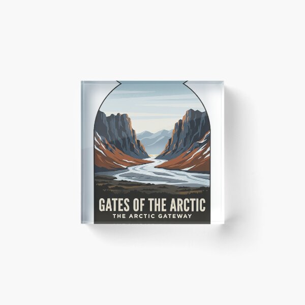 Item preview, Gates of the Arctic National Park Alaska Vintage Travel Badge Sticker designed and sold by DetourDgn.