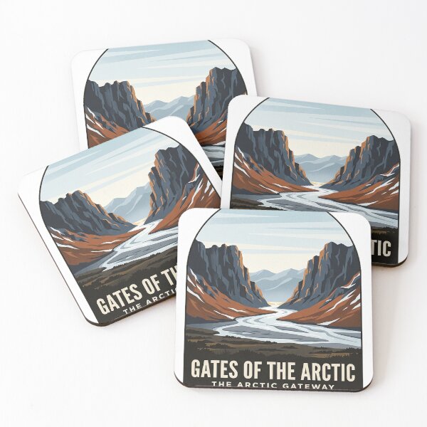 Item preview, Gates of the Arctic National Park Alaska Vintage Travel Badge Sticker designed and sold by DetourDgn.