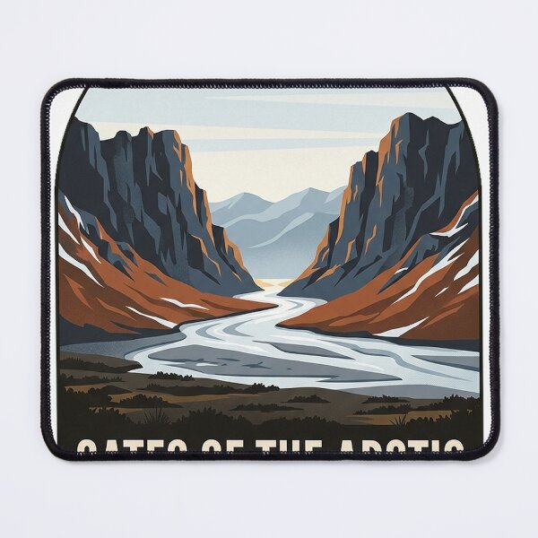 Item preview, Gates of the Arctic National Park Alaska Vintage Travel Badge Sticker designed and sold by DetourDgn.
