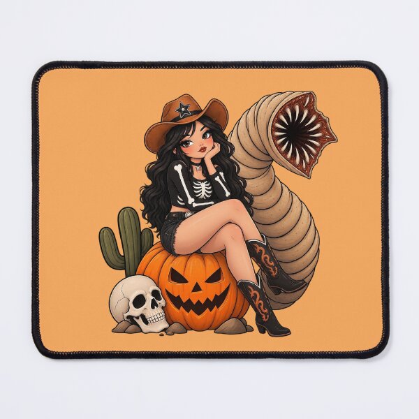 Item preview, Halloween Western Cowgirl Cartoon Pumpkin Design designed and sold by littlepiptales.