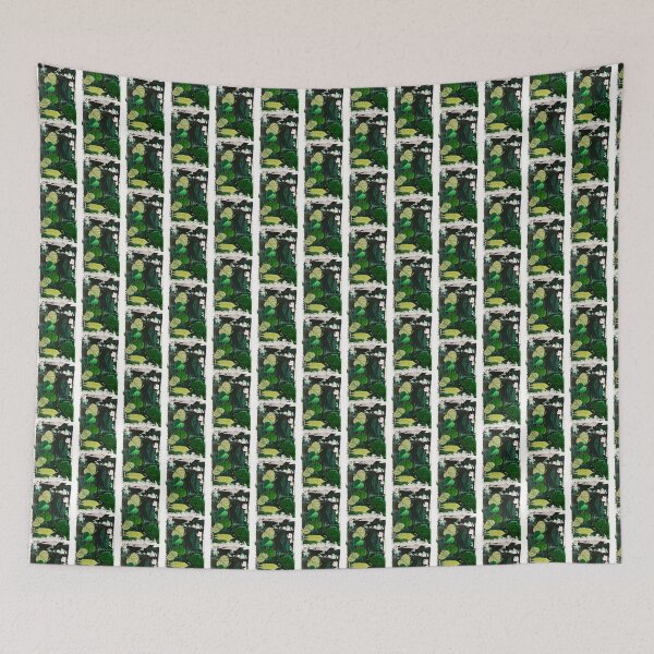 Item preview, Green Mixed Media Artwork with Abstract and Natural Elements designed and sold by Wolf & co..