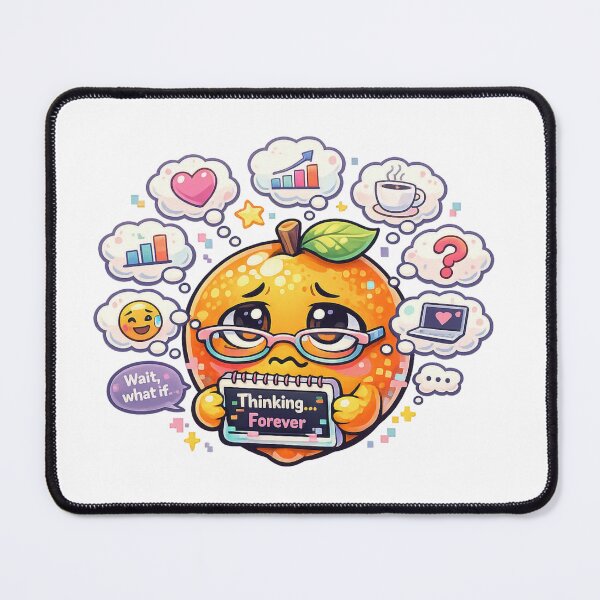 Item preview, Thinking Forever Orange Overthinking designed and sold by Sommium .