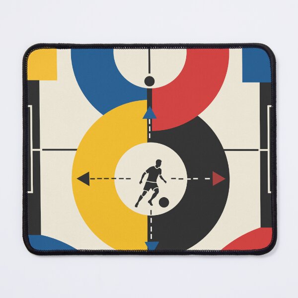 Item preview, At the Center of the Game Football Print, Bauhaus Soccer Print, Abstract Football Art, Geometric Sports Decor, Soccer Gift designed and sold by Studio pod Burom.