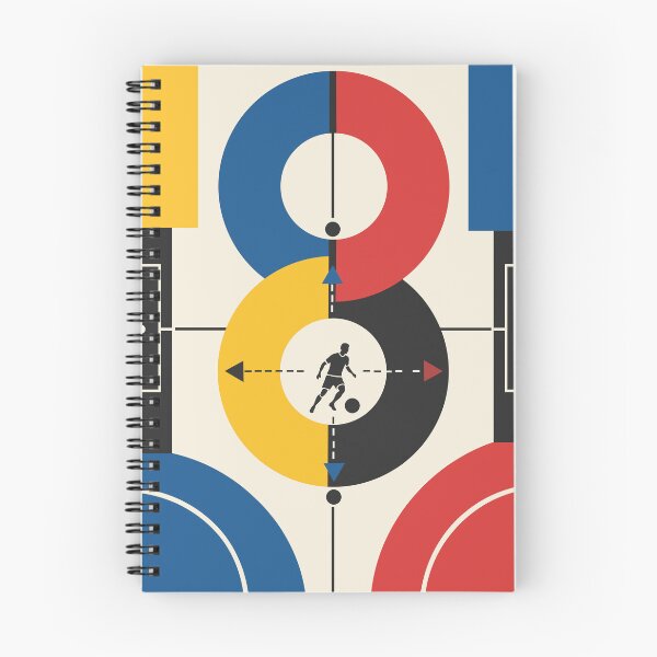 Item preview, At the Center of the Game Football Print, Bauhaus Soccer Print, Abstract Football  Art, Geometric Sports Decor, Soccer Gift designed and sold by Studio pod Burom.