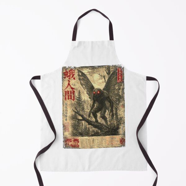 Item preview, Mothman, Japanese Newspaper Folklore Vintage Cryptid designed and sold by GravesSalva.