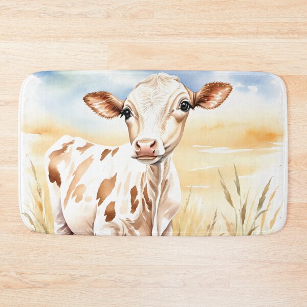 Item preview, Cute Watercolor Calf in Meadow Grass designed and sold by Hackl20.