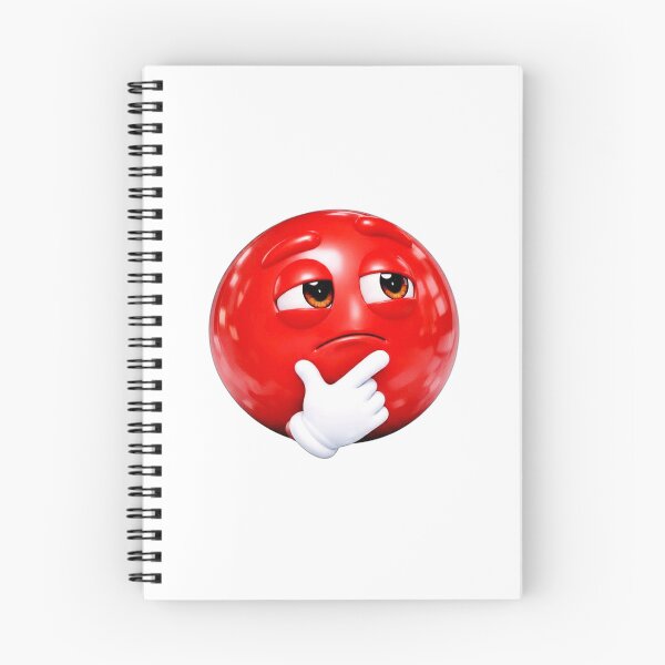 Item preview, Thinking #1: Red Emoji Collection  designed and sold by EscapeArtist13.
