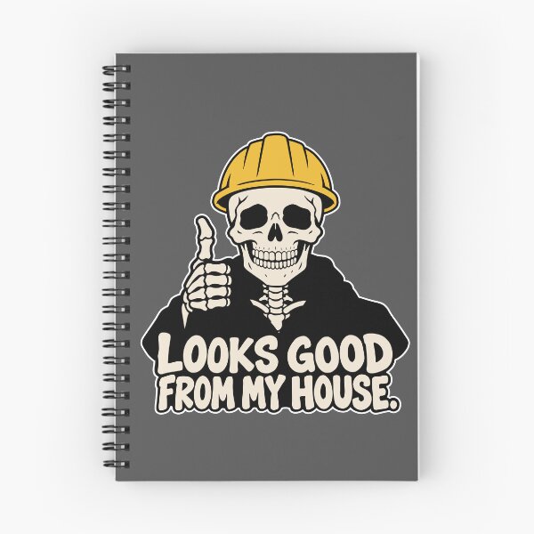 Item preview, Looks Good From My House Construction Skeleton designed and sold by SakuraHaven.