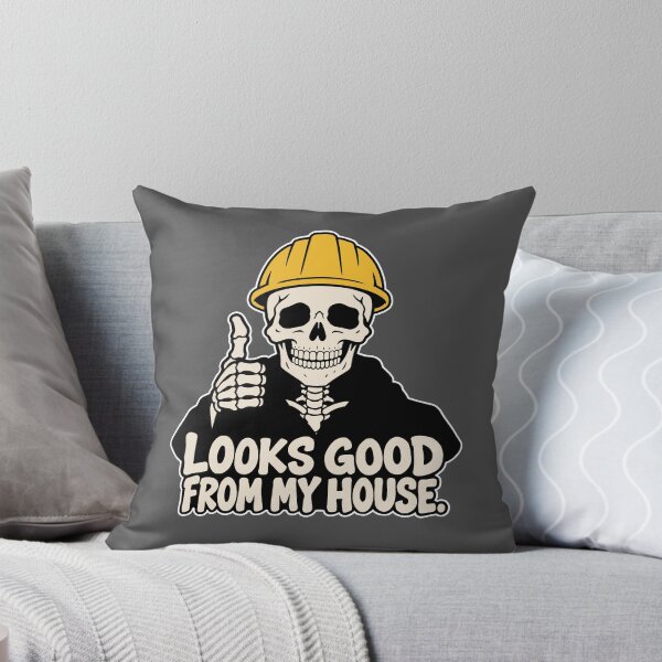Item preview, Looks Good From My House Construction Skeleton designed and sold by SakuraHaven.