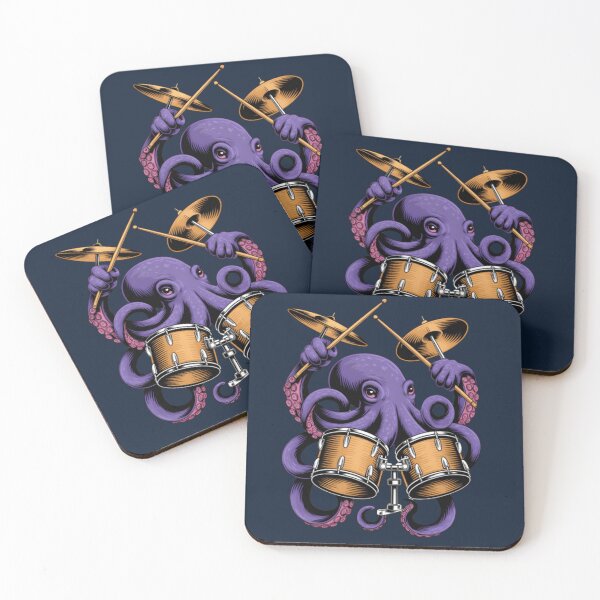 Item preview, Rockin’ Octopus Drummer – Funky Music Lover  designed and sold by ZyxDes.