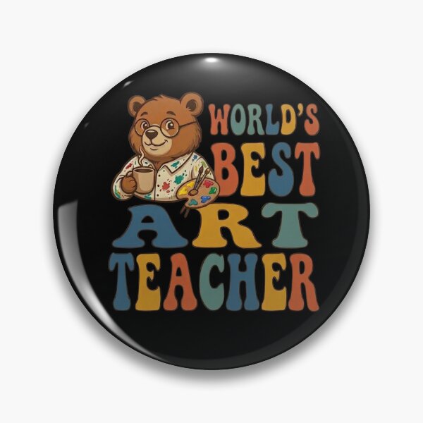 Artikelvorschau, Der beste Kunstlehrer der Welt – Retro Groovy entworfen und verkauft von ViralVector.