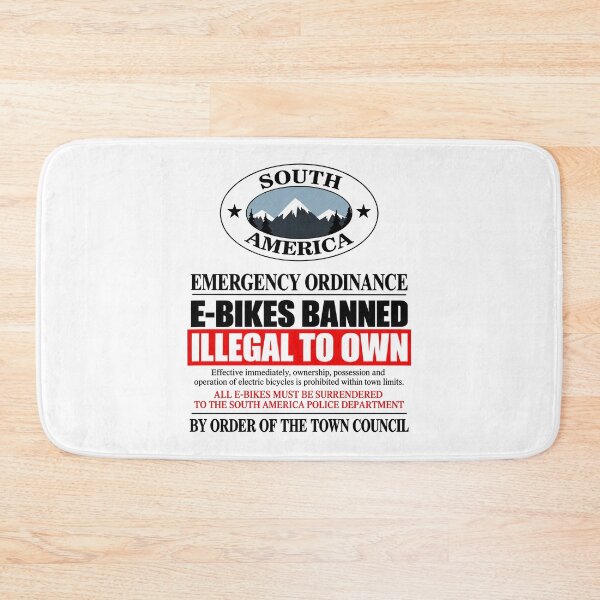 Item preview, E-Bikes Banned | South America | South Park designed and sold by Crimson Dawn.