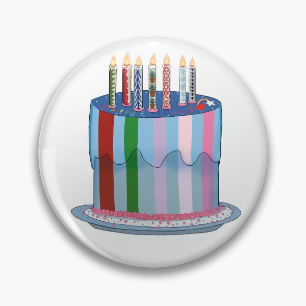 Item preview, Colourful Birthday Cake designed and sold by H-E-R-Art.