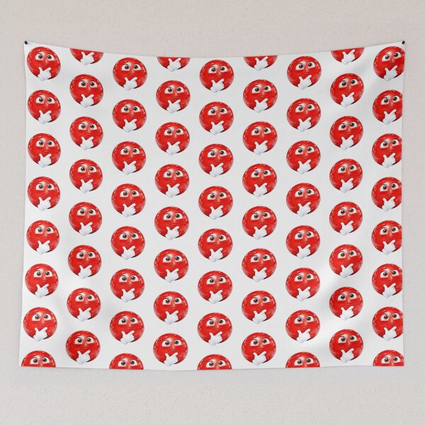 Item preview, Thinking #2: Red Emoji Collection  designed and sold by EscapeArtist13.