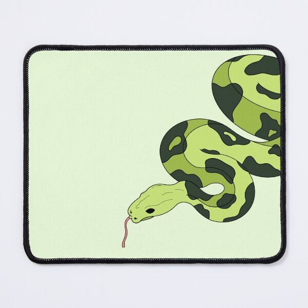 Item preview, Green Venomous Beauty – Coiled Snake Illustration designed and sold by MKFDesigns.