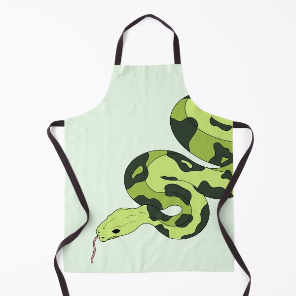 Item preview, Green Venomous Beauty – Coiled Snake Illustration designed and sold by MKFDesigns.