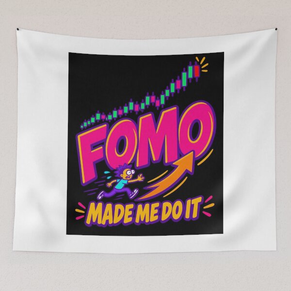 Item preview, FOMO Made Me Do It Trading Humor designed and sold by AuricFlow.