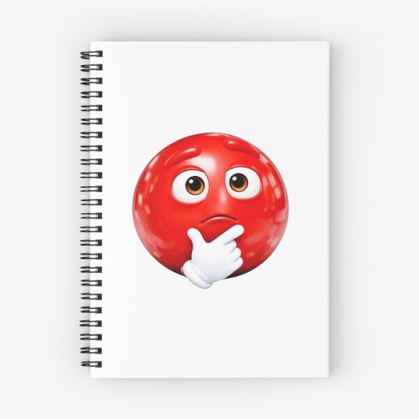 Item preview, Thinking #3: Red Emoji Collection  designed and sold by EscapeArtist13.