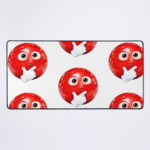 Item preview, Thinking #3: Red Emoji Collection  designed and sold by EscapeArtist13.