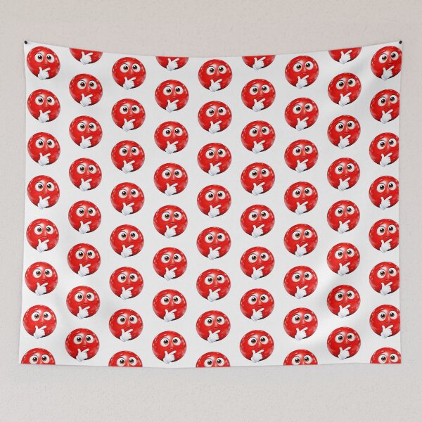 Item preview, Thinking #4: Red Emoji Collection  designed and sold by EscapeArtist13.