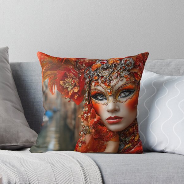 Item preview, Stunning Venice Carnival Masked Beauty Portrait designed and sold by Artessie.