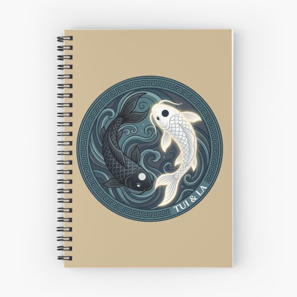 Item preview, Tui and La Moon Ocean Koi Fish Yin Yang Art designed and sold by Fine-Arts-Lab.