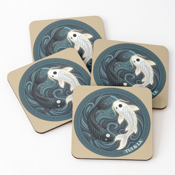 Artikelvorschau, Tui und La Moon Ocean Koi Fisch Yin Yang Kunst entworfen und verkauft von Fine-Arts-Lab.
