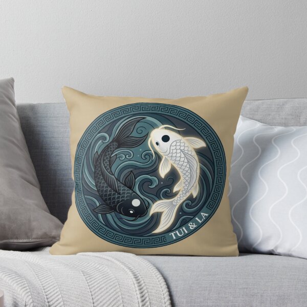 Item preview, Tui and La Moon Ocean Koi Fish Yin Yang Art designed and sold by Fine-Arts-Lab.