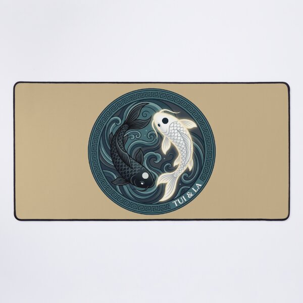 Item preview, Tui and La Moon Ocean Koi Fish Yin Yang Art designed and sold by Fine-Arts-Lab.
