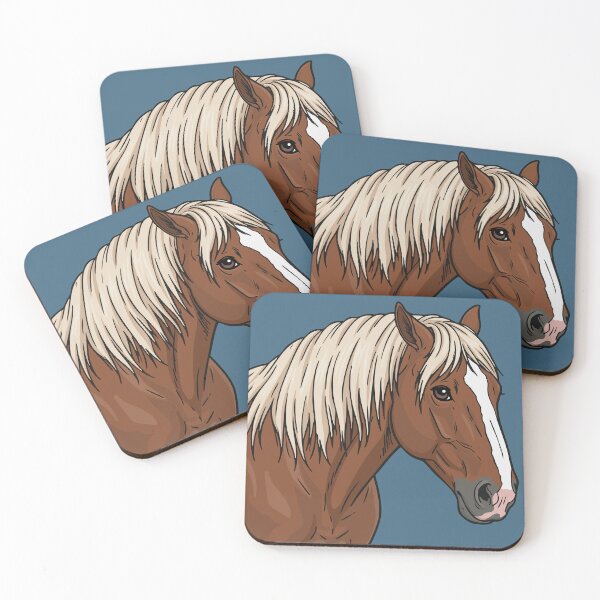 Item preview, The head of the Abtenauer horse with a chestnut coat designed and sold by Cheval-de-coeur.