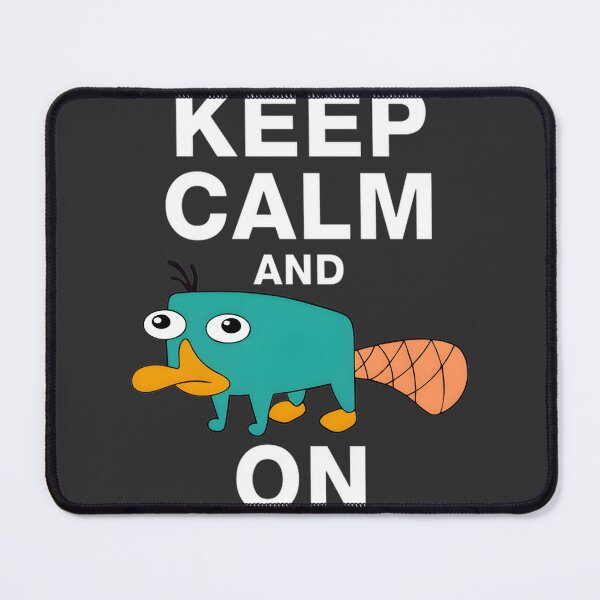 Item preview, Keep Calm and Perry On - Fun Perry the Platypus Design designed and sold by dianthuss.